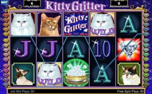 kitty glitter spiel