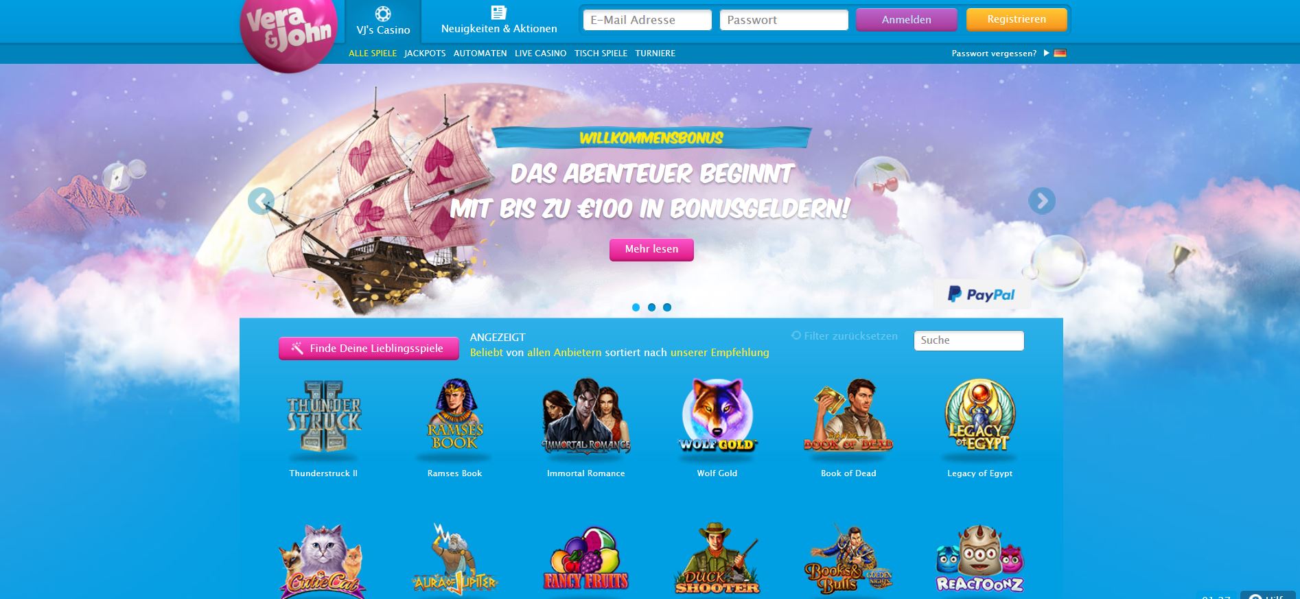 Vera & John Casino online